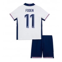 England Phil Foden #11 Hjemme Trøje Børn EM 2024 Kortærmet (+ Korte bukser)